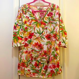 J Crew Factory Floral Swim Coverup Tunic